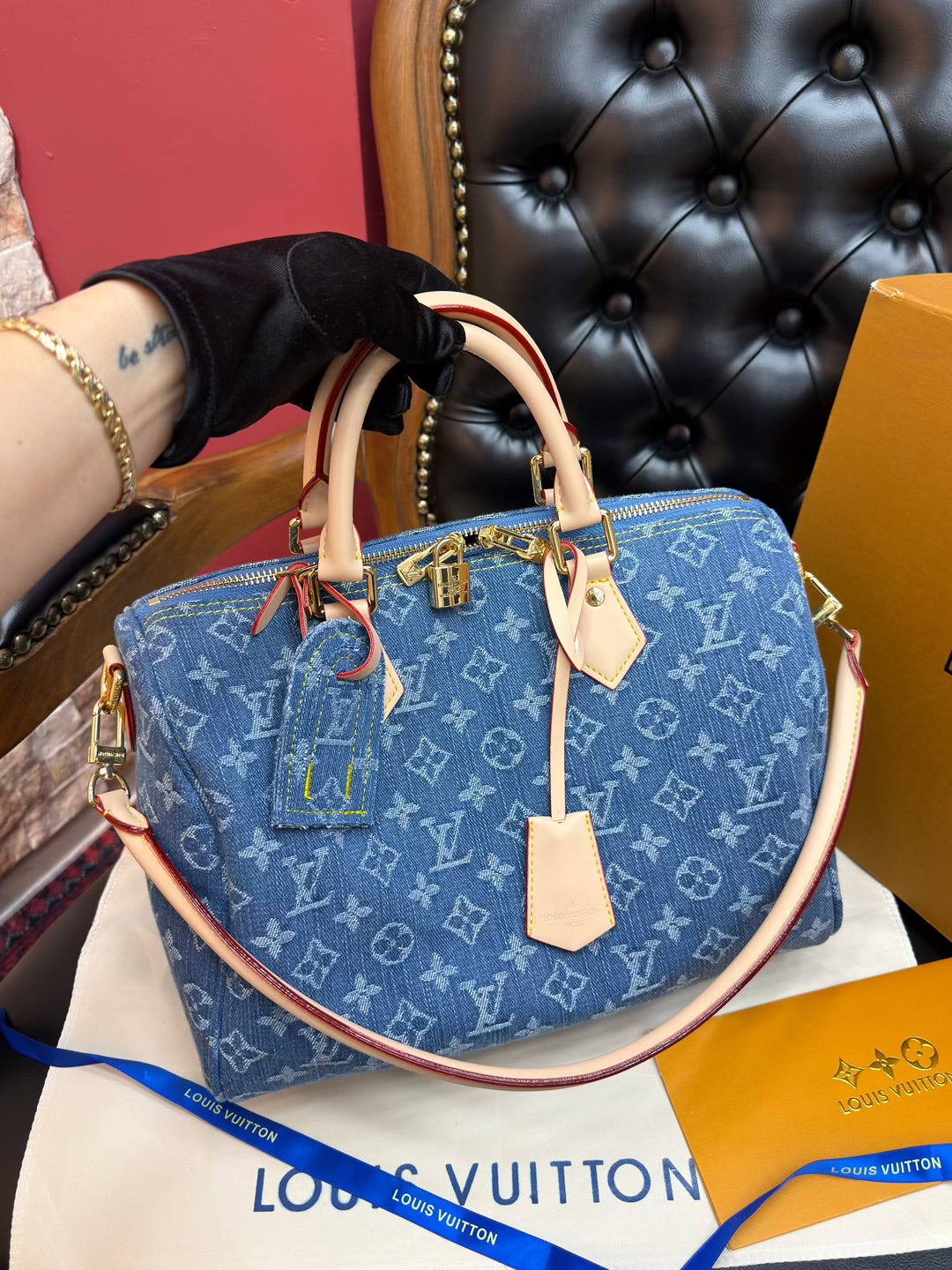 Louis Vuitton Speedy Soft 30 Monogram Denim bag