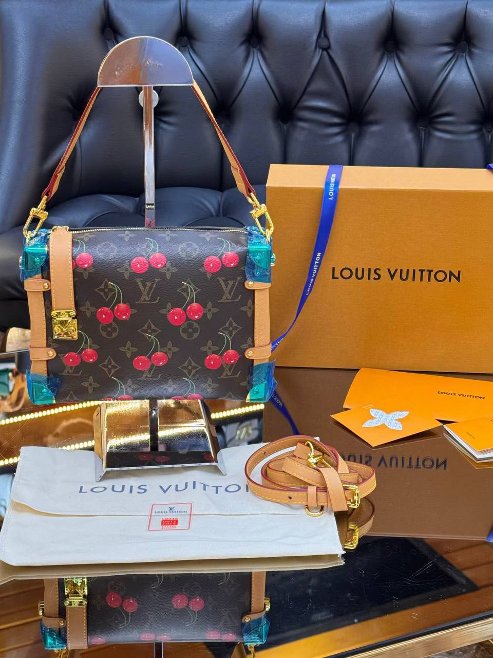 Louis Vuitton x Takashi Murakami Cerises Side Trunk MM. Bag