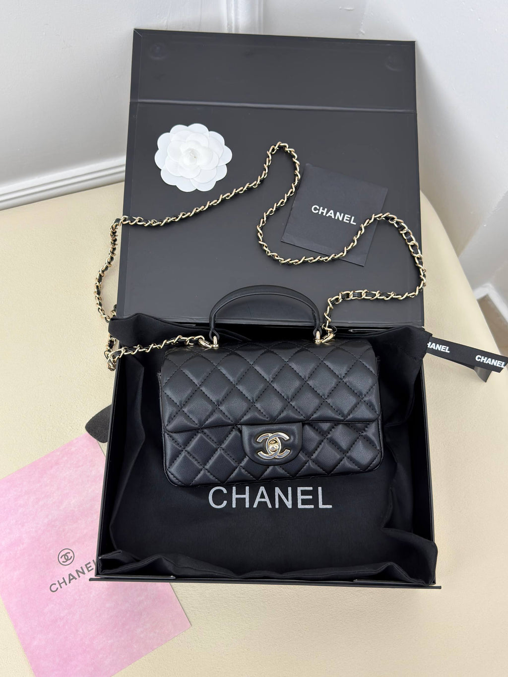 Chanel Flap Bag with Top Handle