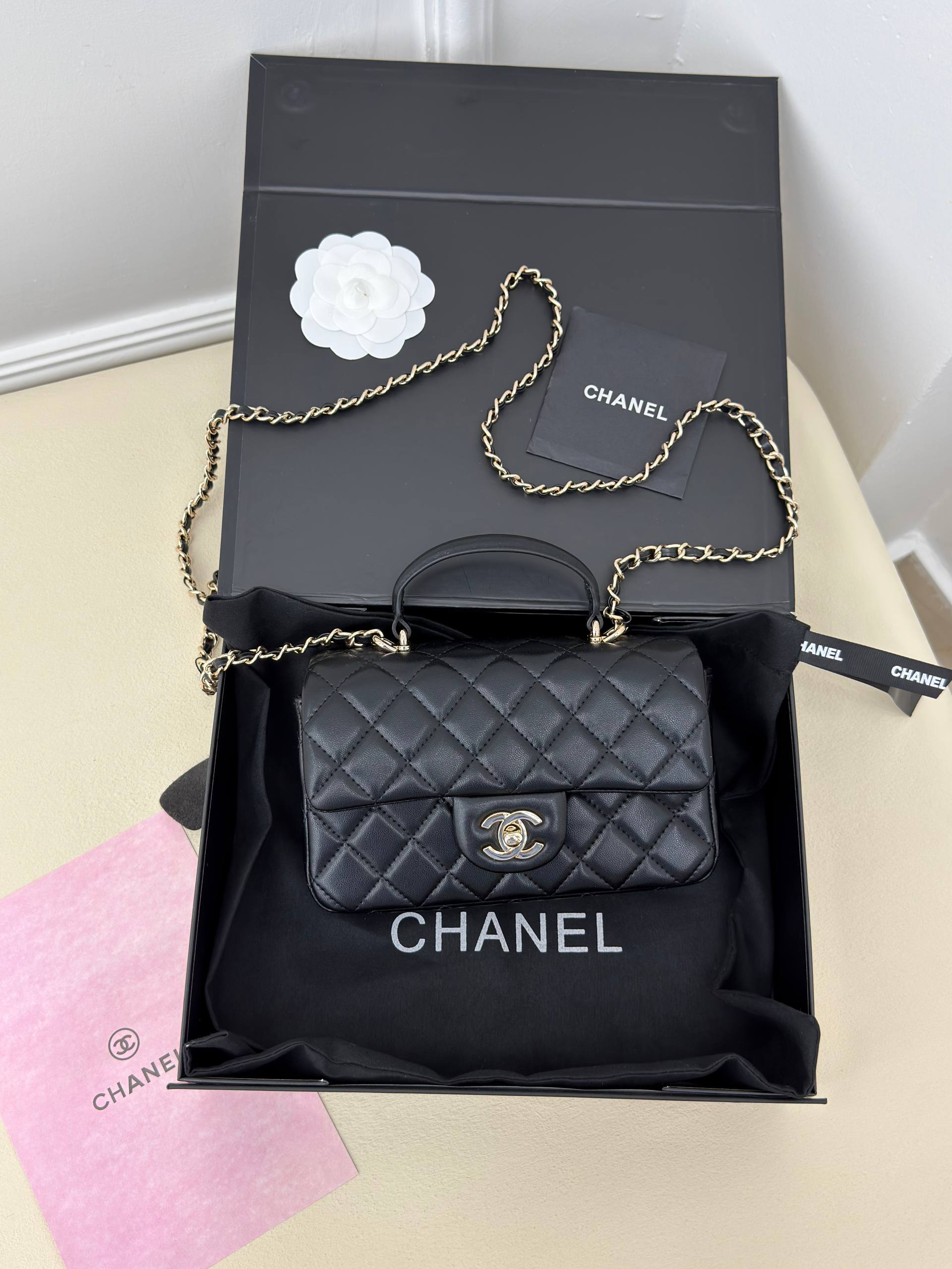 Chanel Flap Bag with Top Handle