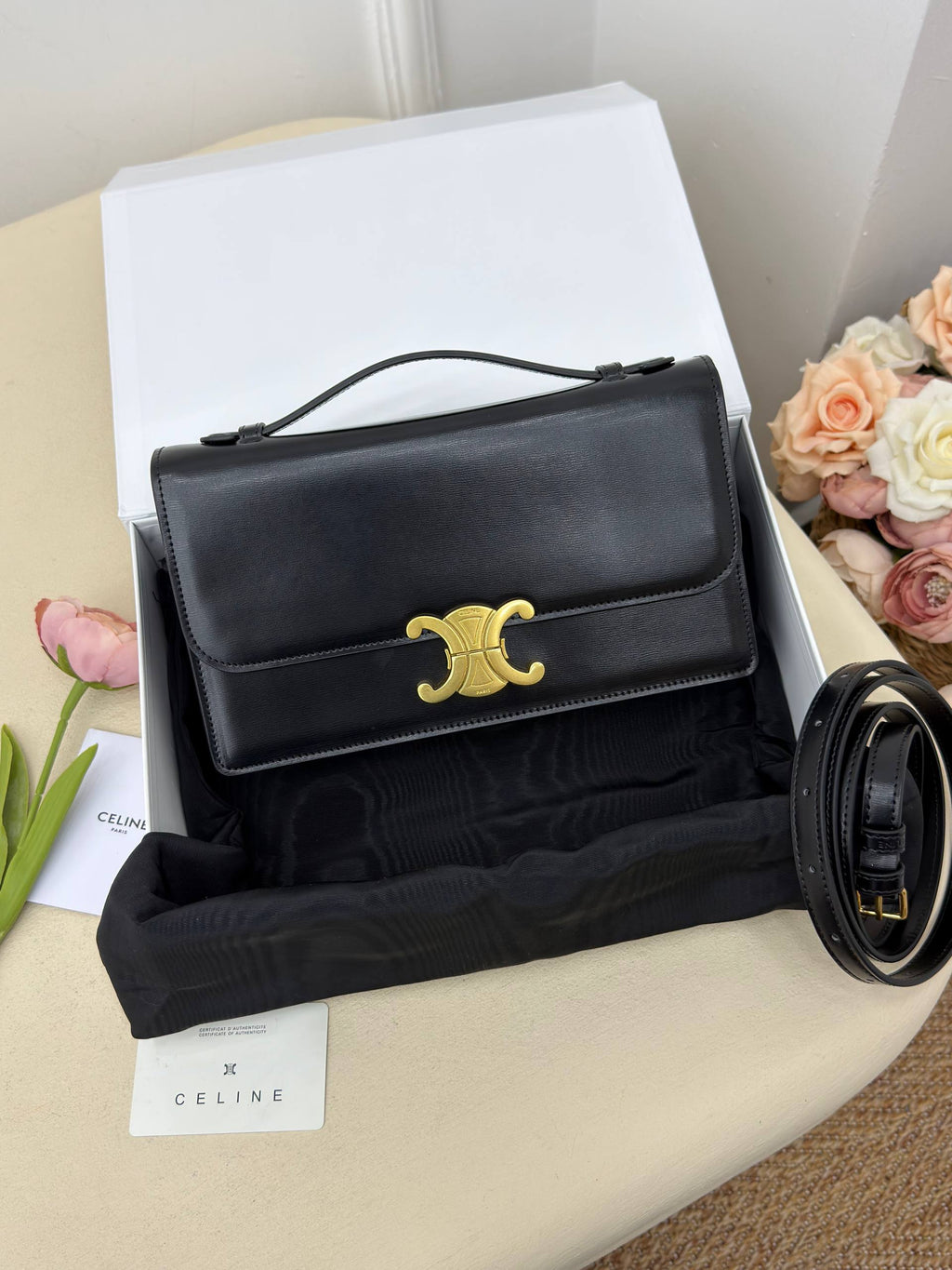Celine Triomphe Folio Bag