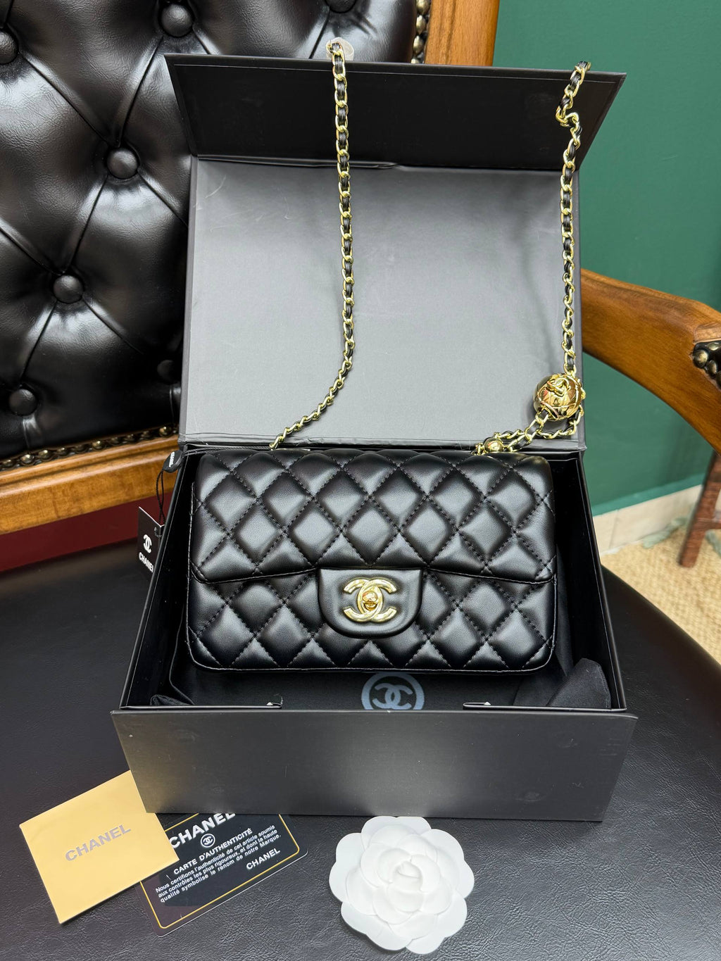 Chanel Sweet Camellia Crush Rectangular Flap Bag