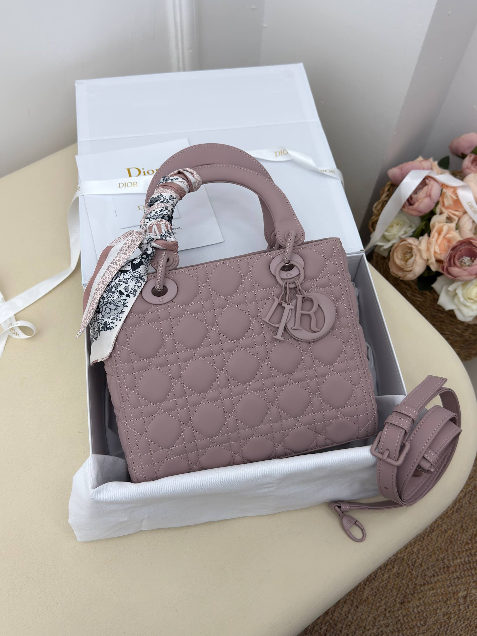 Medium Lady Dior Ultra Matte Bag