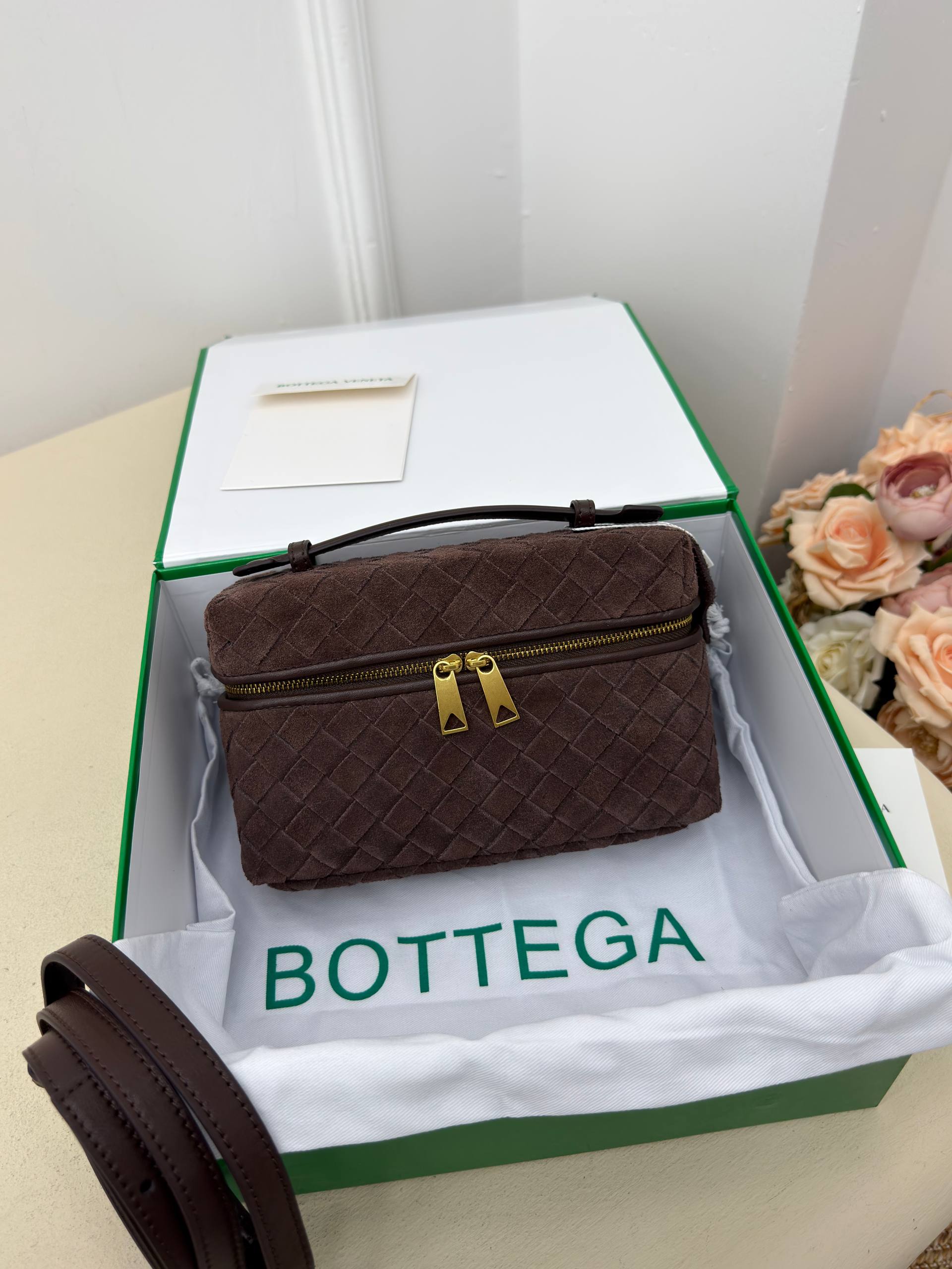 Bottega Veneta Bang Intrecciato Suede