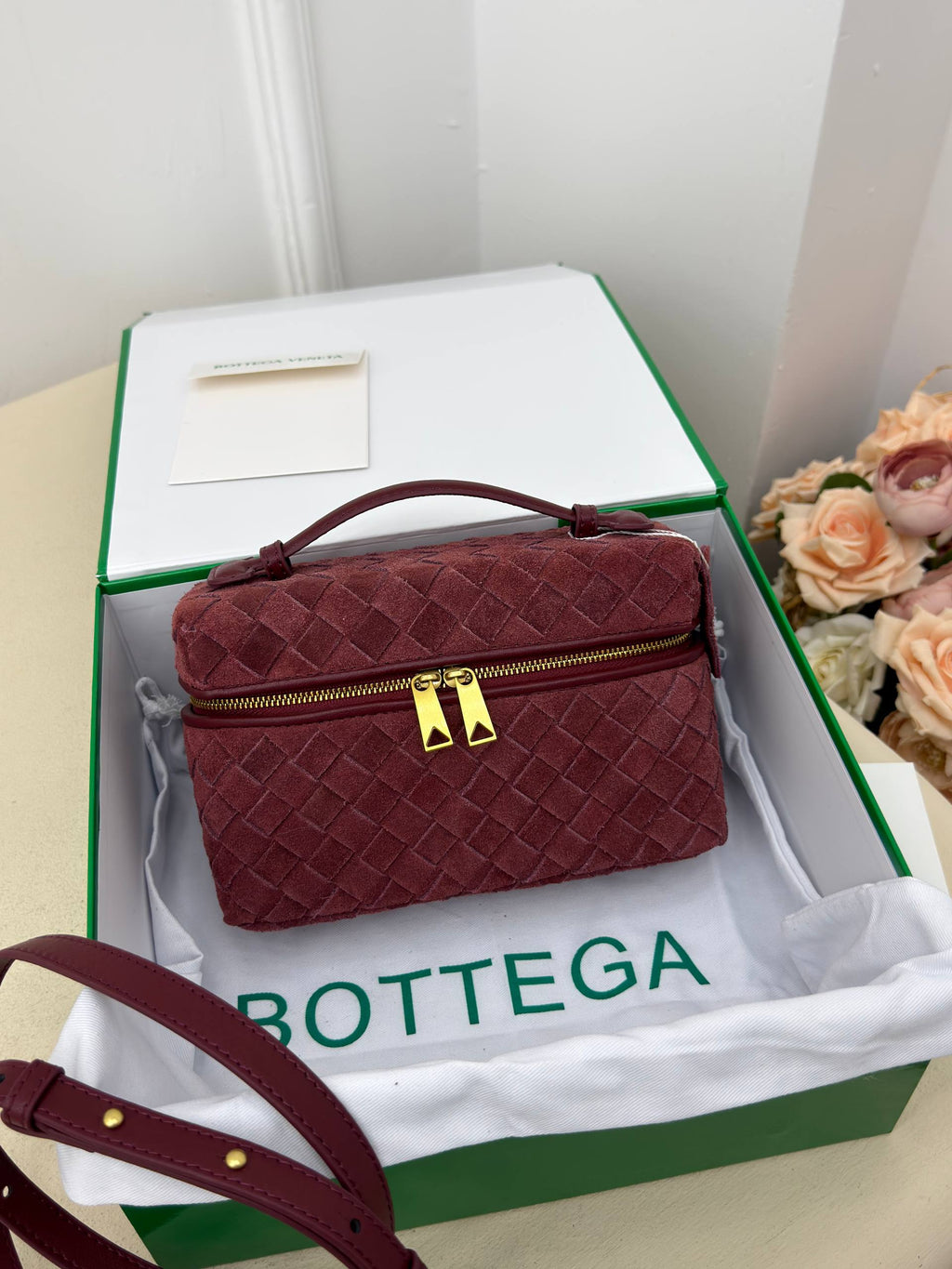 Bottega Veneta Bang Intrecciato Suede
