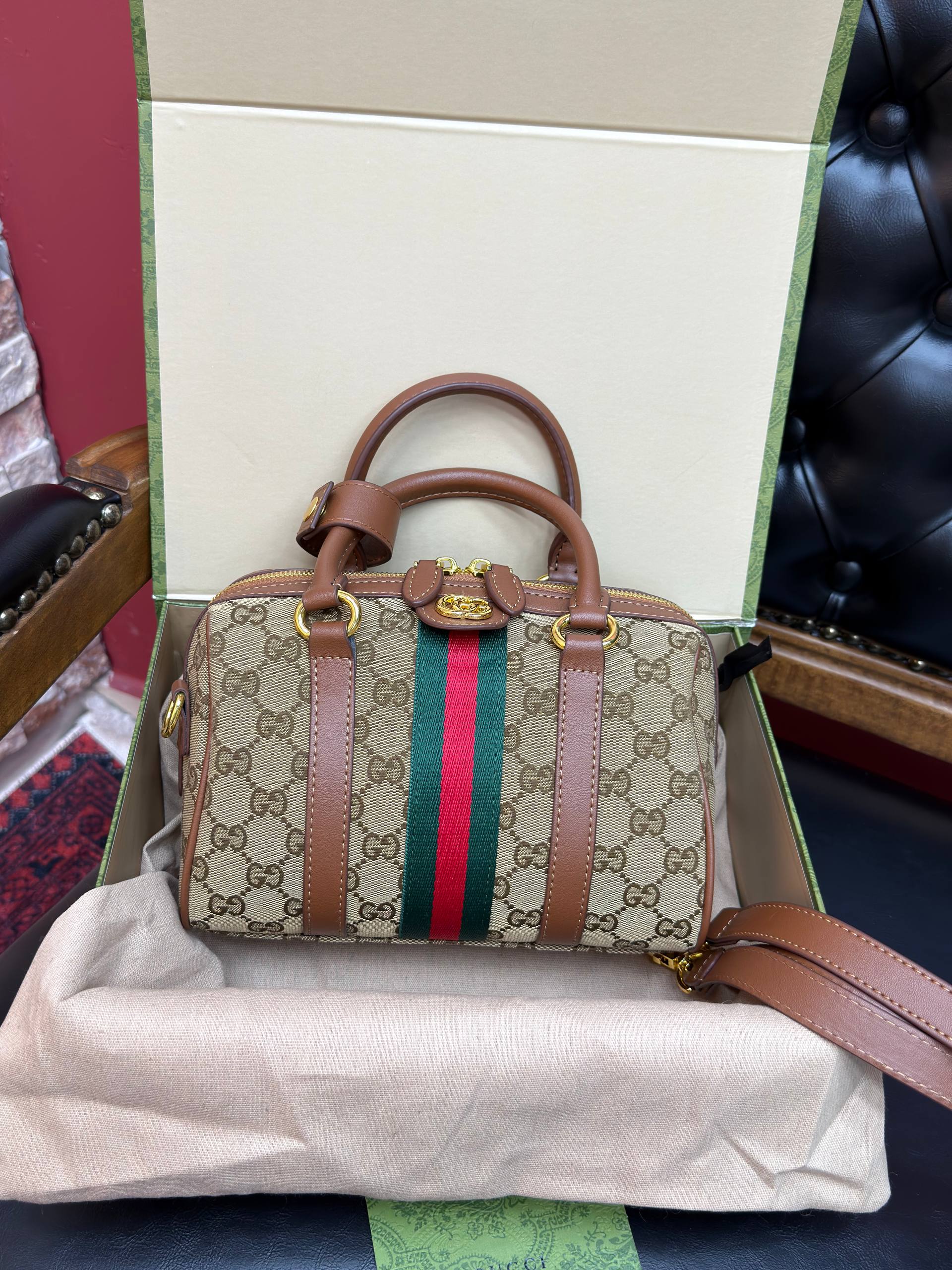 Gucci Ophidia Small Boston Bag
