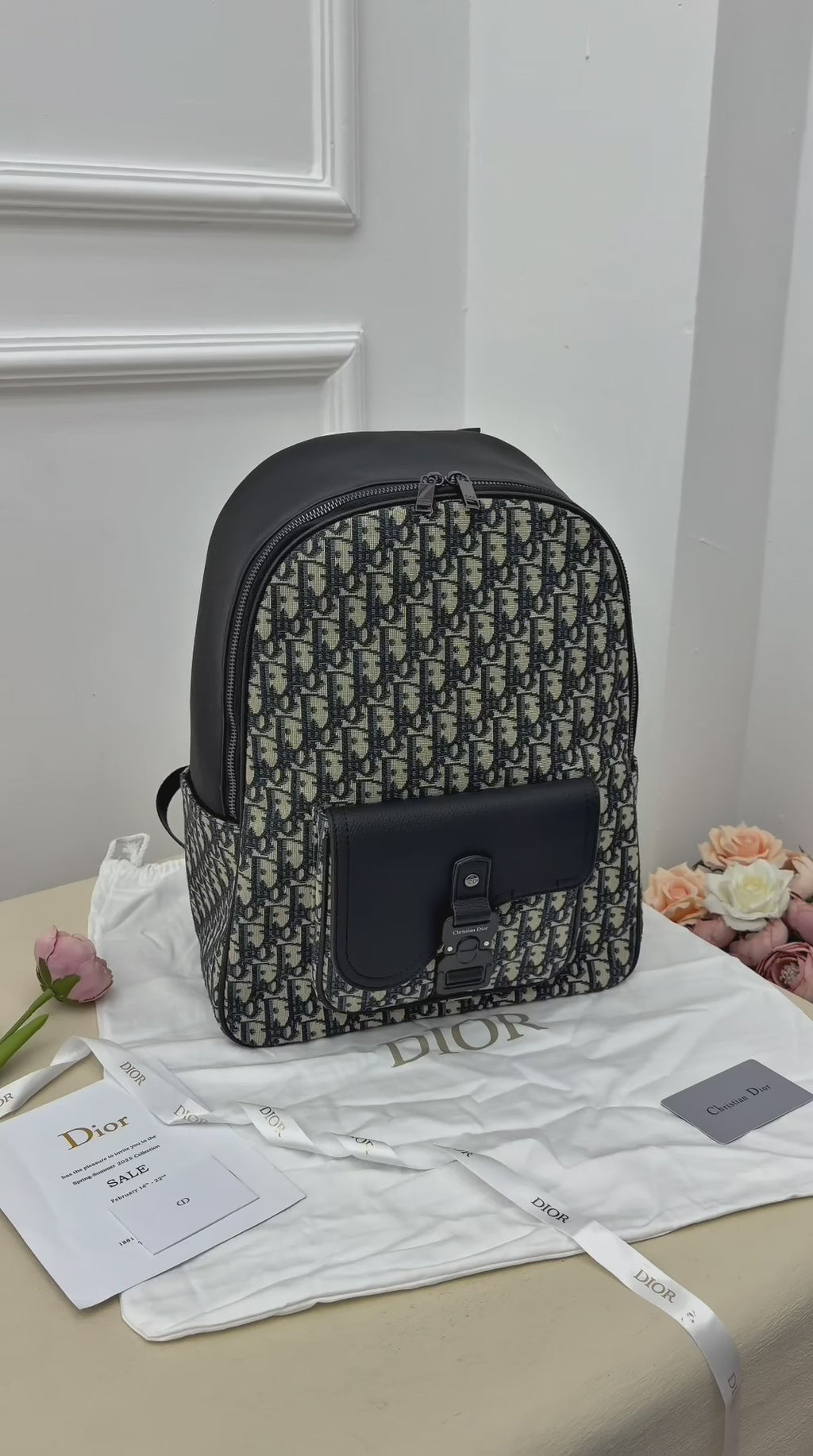 Dior Saddle Zip Backpack