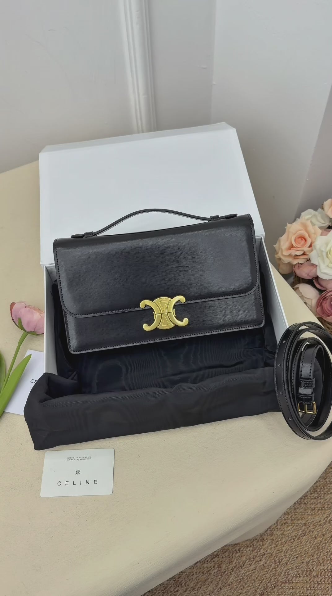 Celine Triomphe Folio Bag