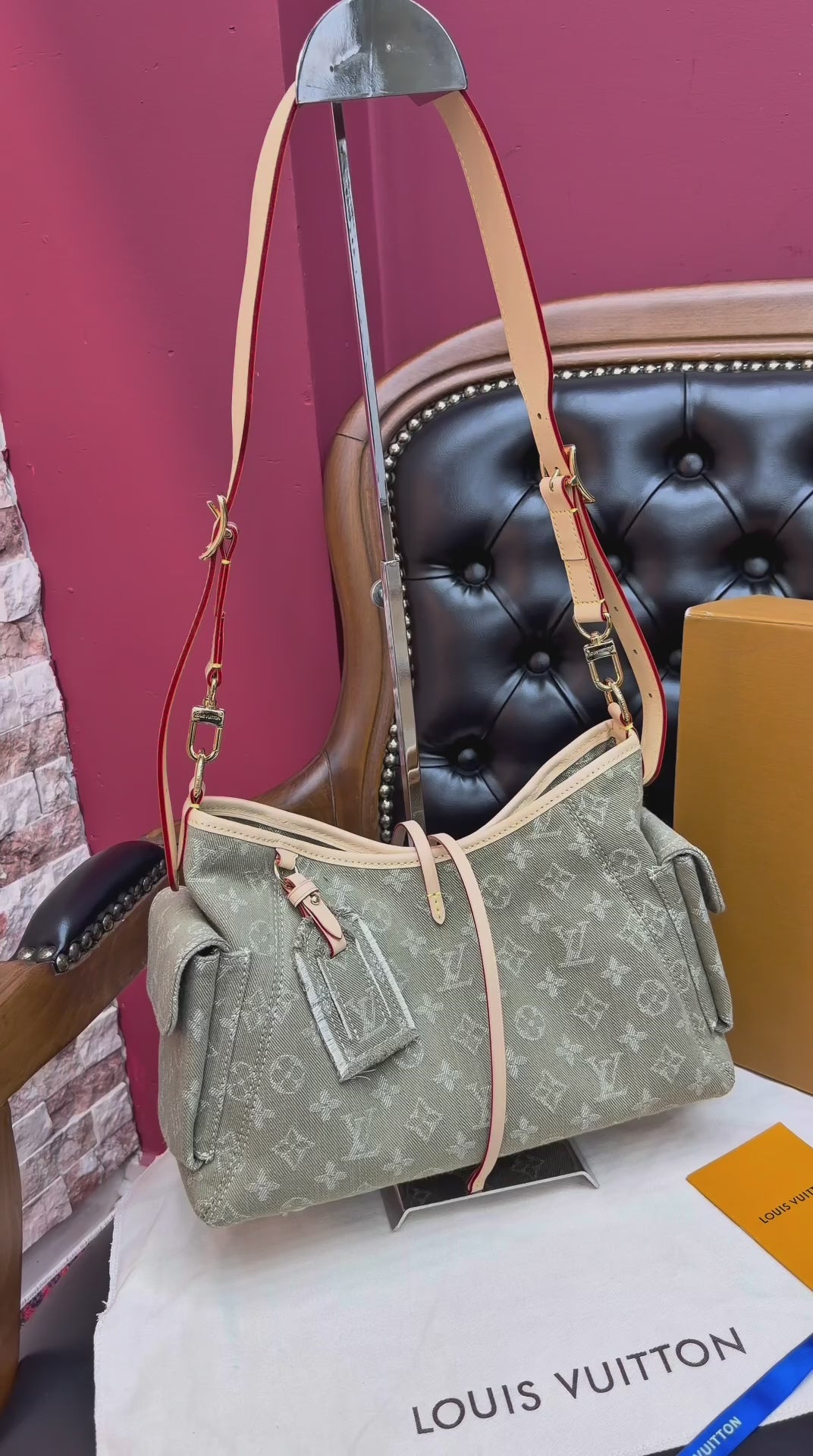 Louis Vuitton Carryall Cargo PM Monogram Denim bag