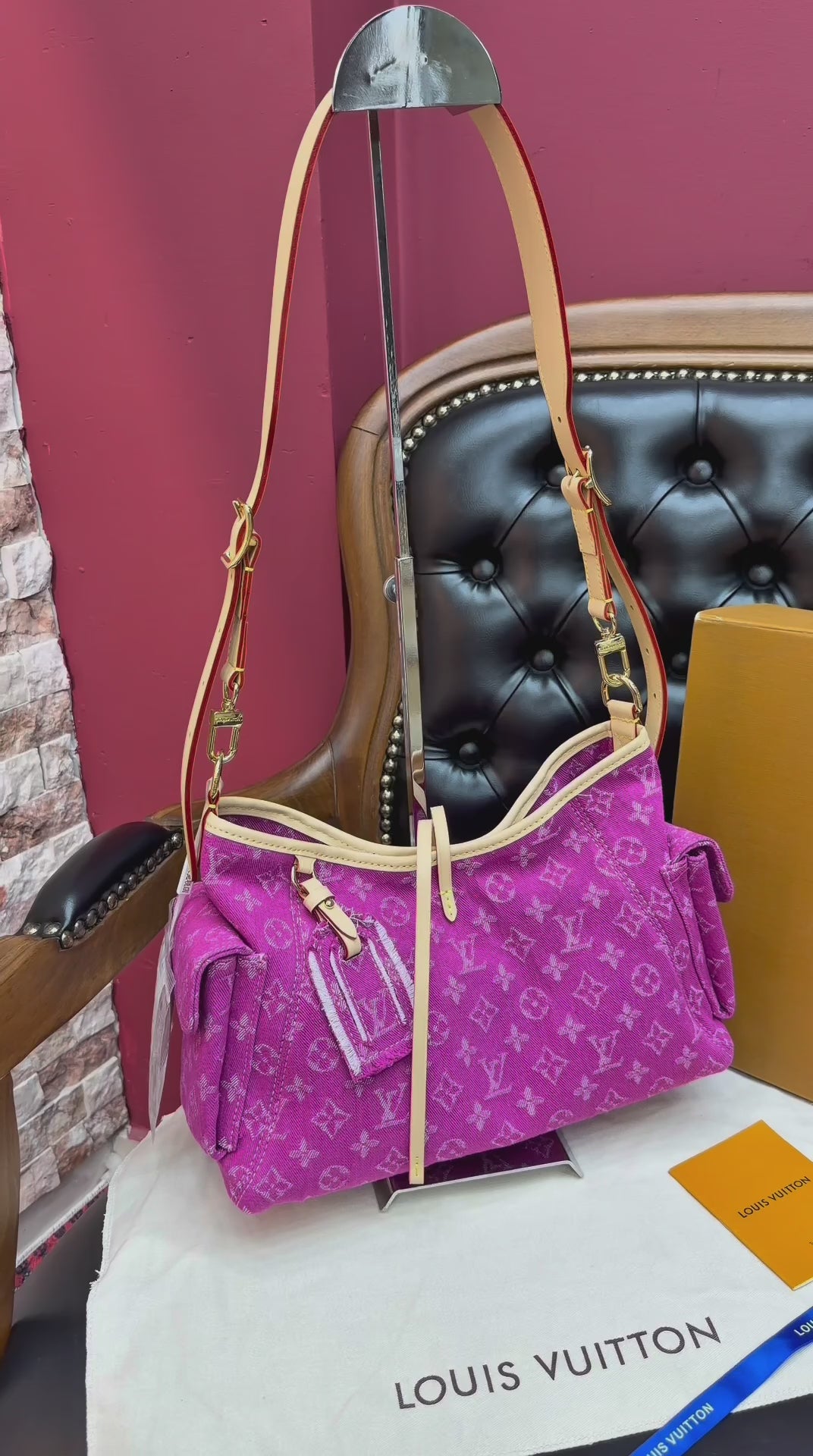 Louis Vuitton Carryall Cargo PM Monogram Denim bag