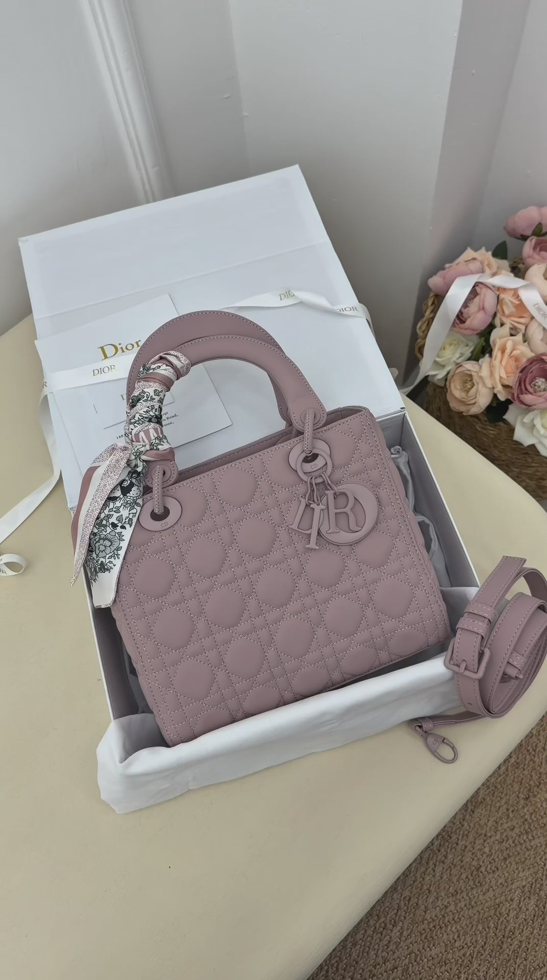 Medium Lady Dior Ultra Matte Bag