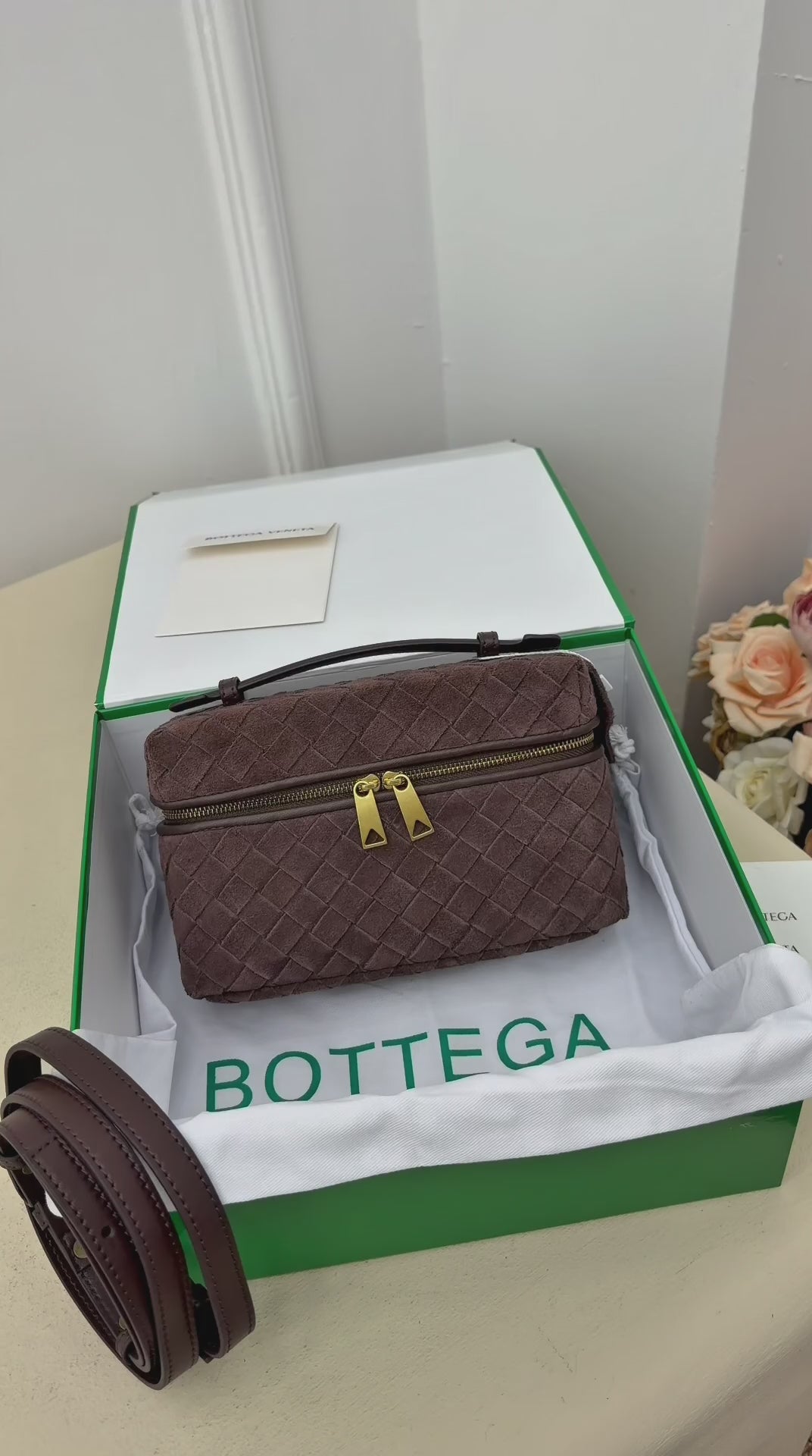 Bottega Veneta Bang Intrecciato Suede