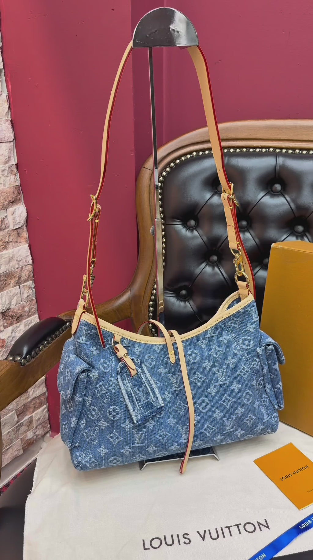 Louis Vuitton Carryall Cargo PM Monogram Denim bag
