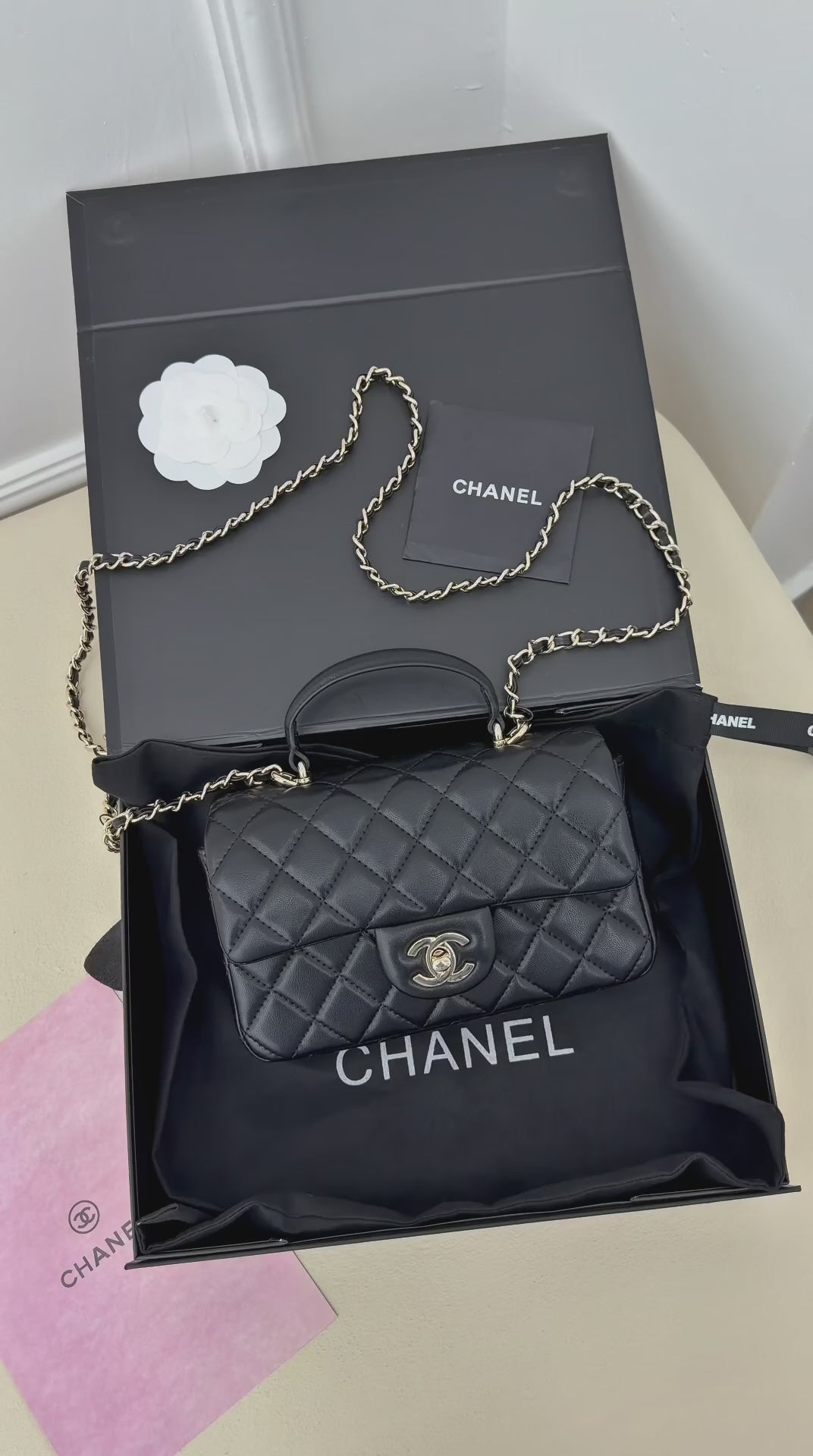 Chanel Flap Bag with Top Handle
