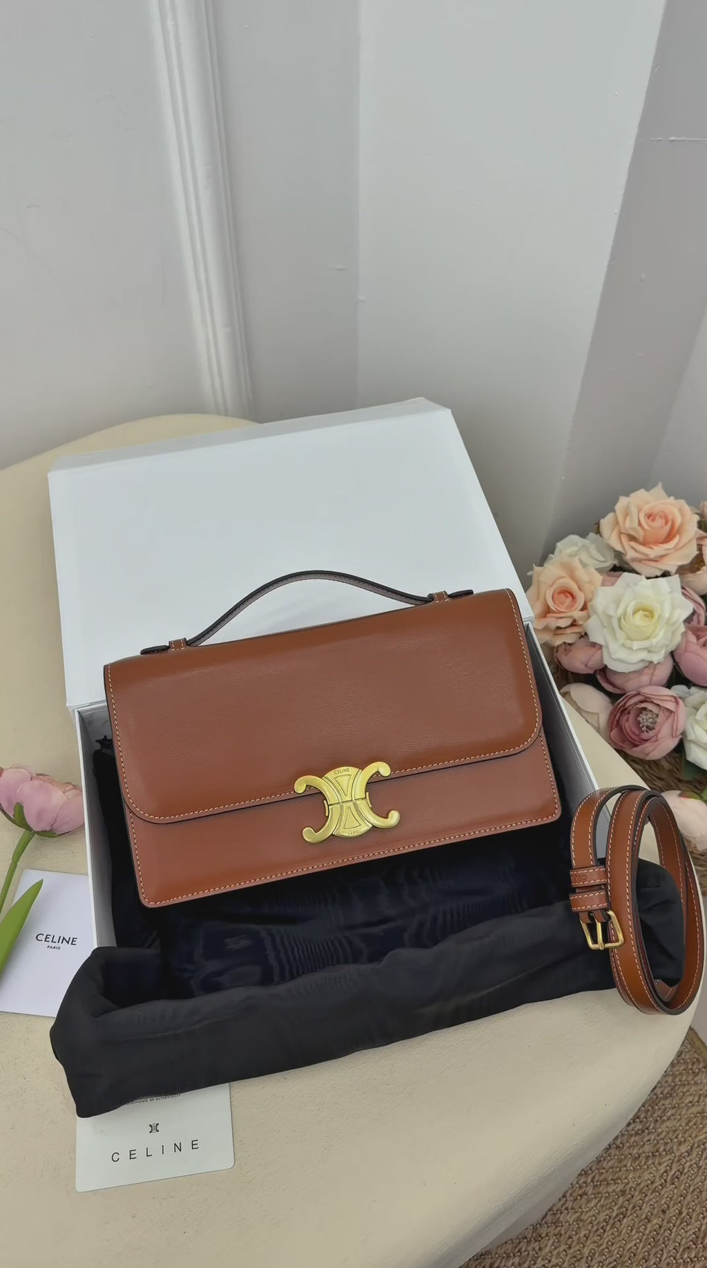 Celine Triomphe Folio Bag