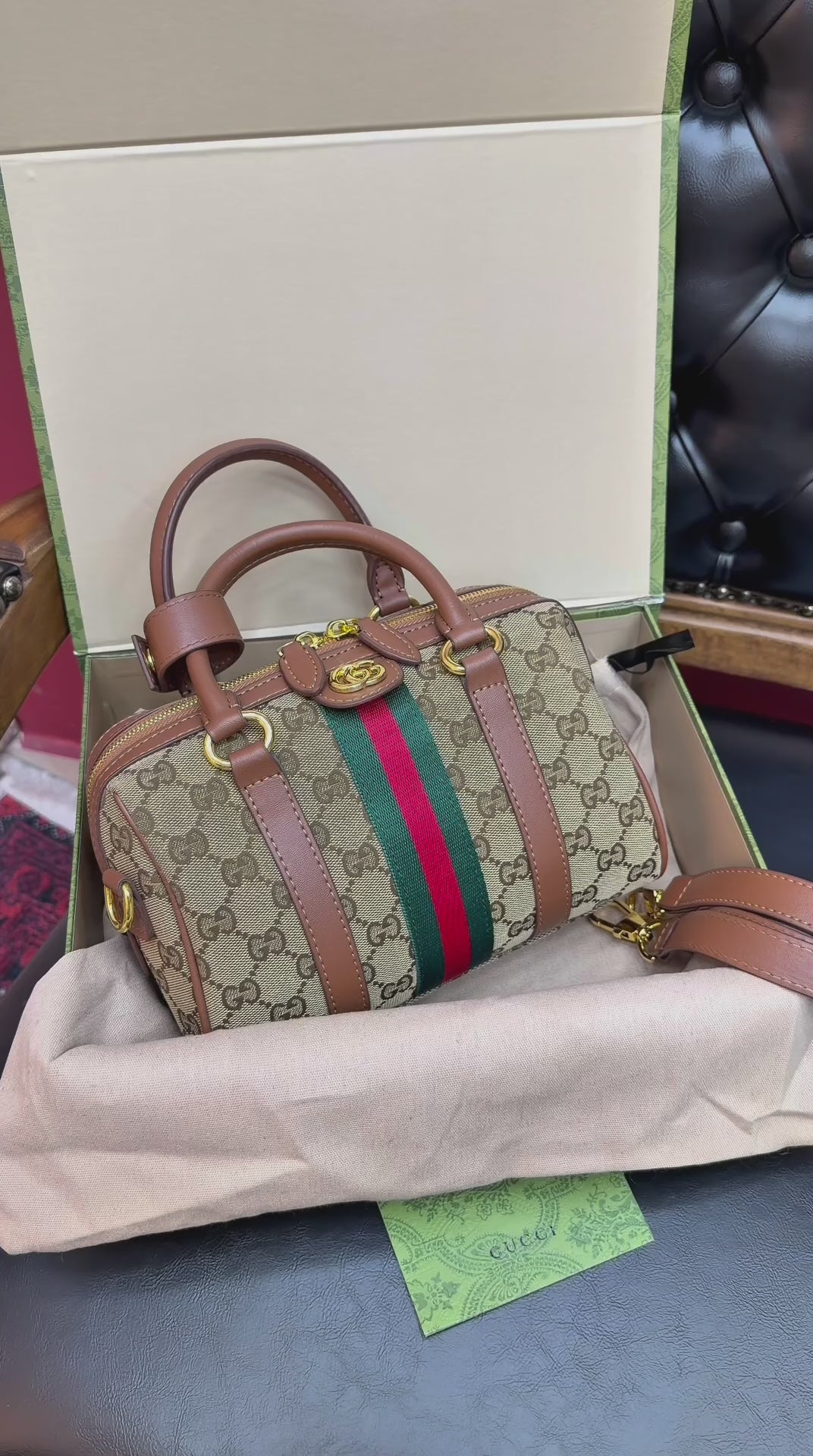 Gucci Ophidia Small Boston Bag
