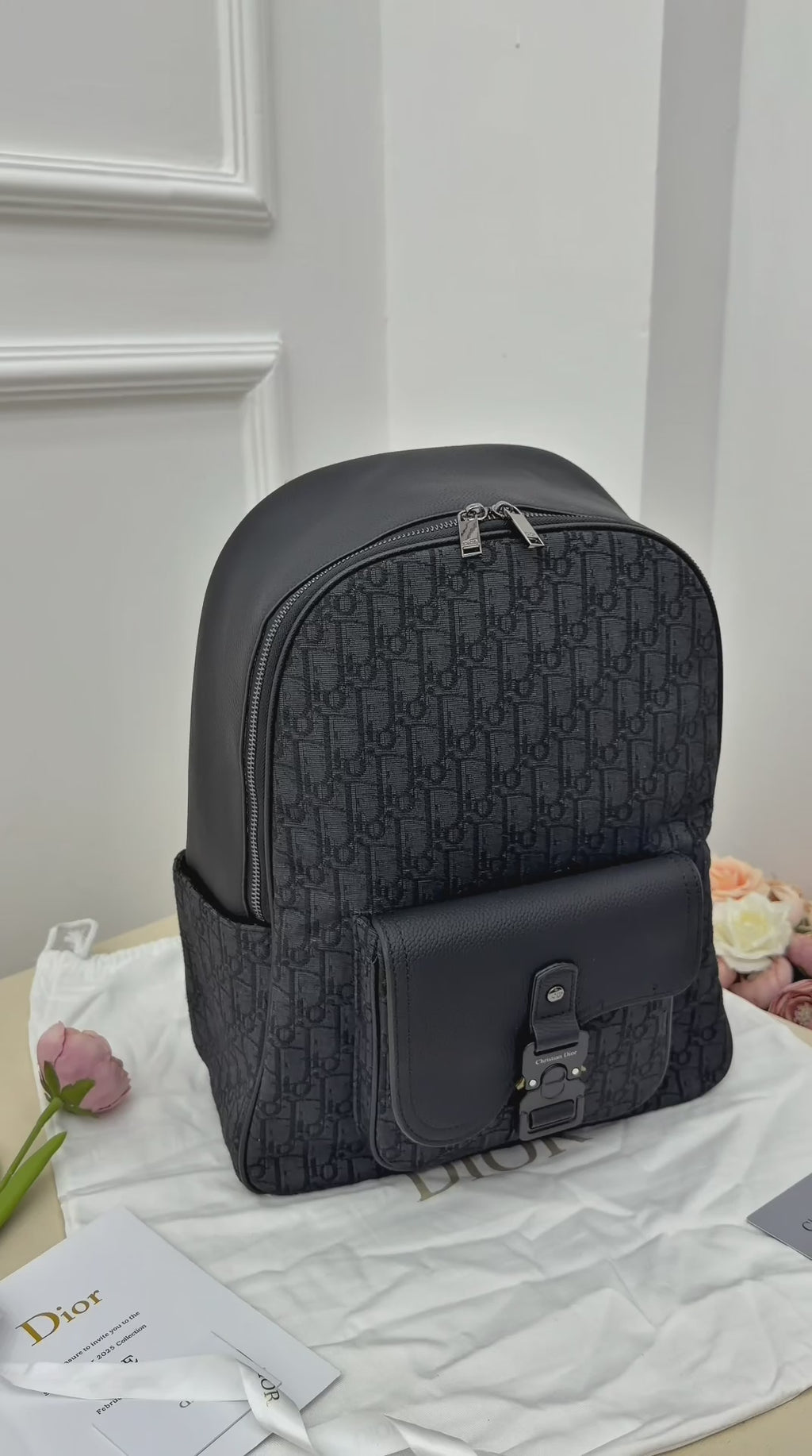 Dior Saddle Zip Backpack