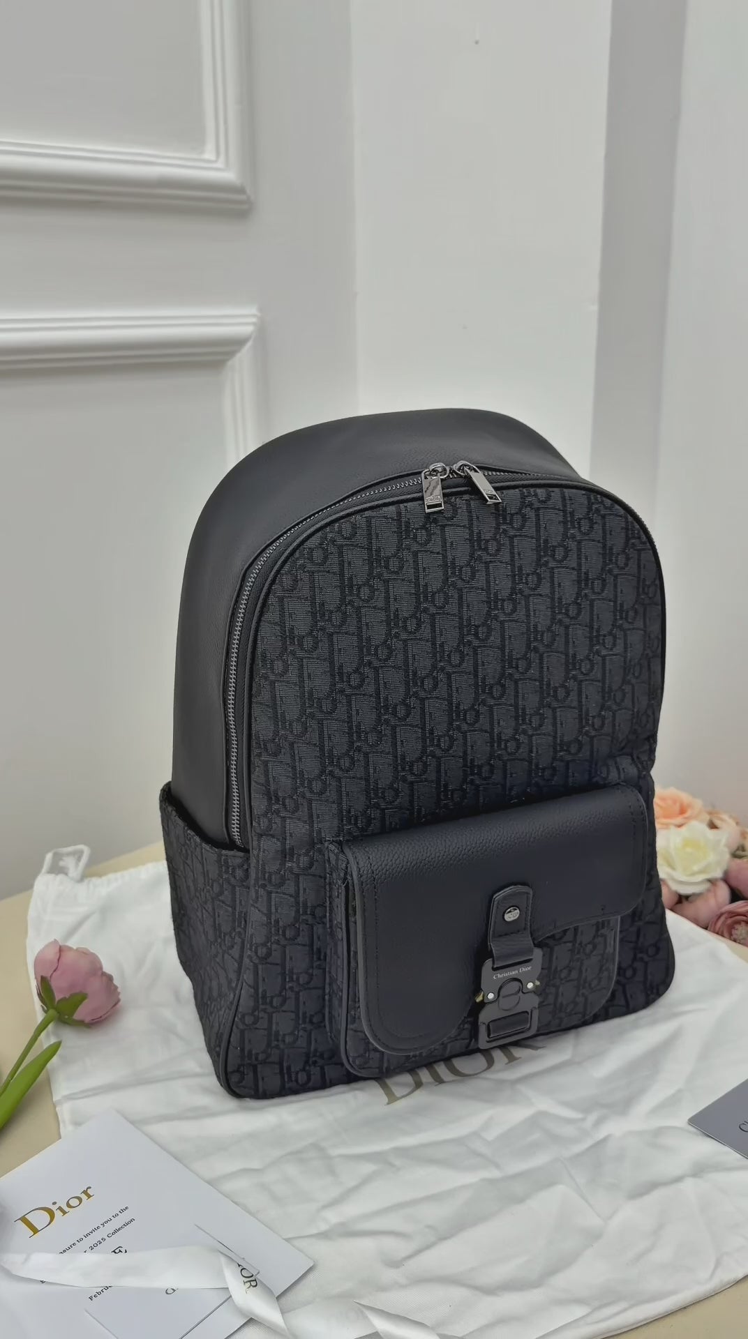 Dior Saddle Zip Backpack